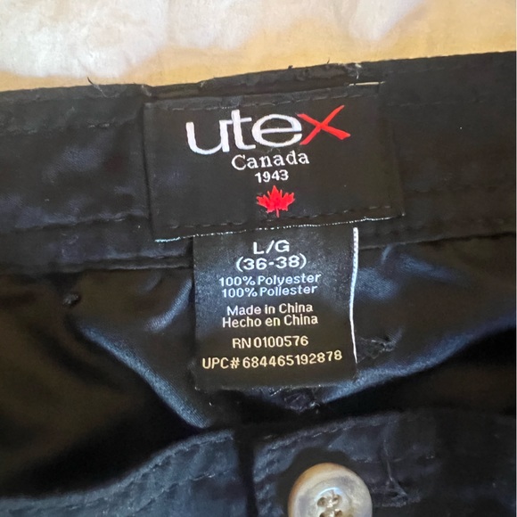 Utex Canada Mens Large 36-38) Black Cargo Zip Off Convertible Pants/Shorts - Picture 3 of 5